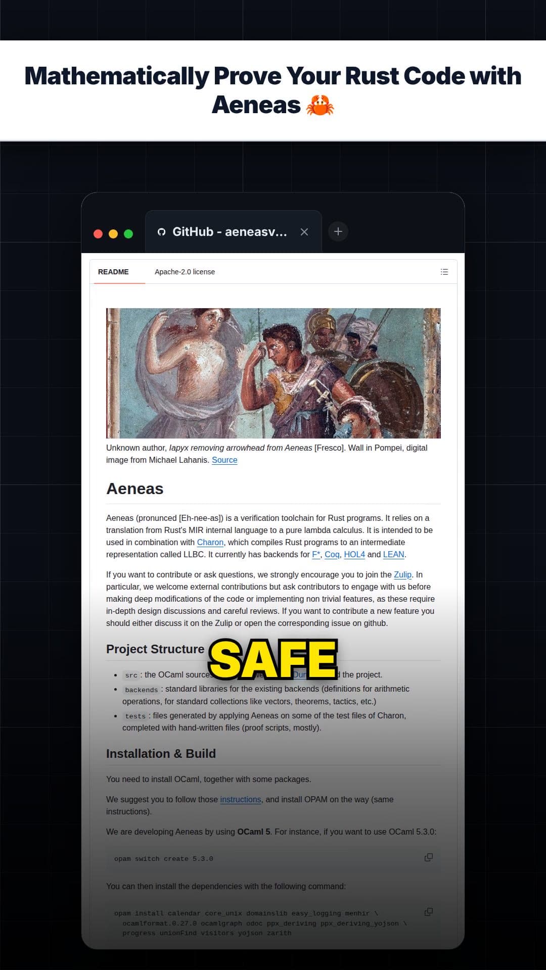 Mathematically Prove Your Rust Code with Aeneas 🦀 — repo signal thumbnail