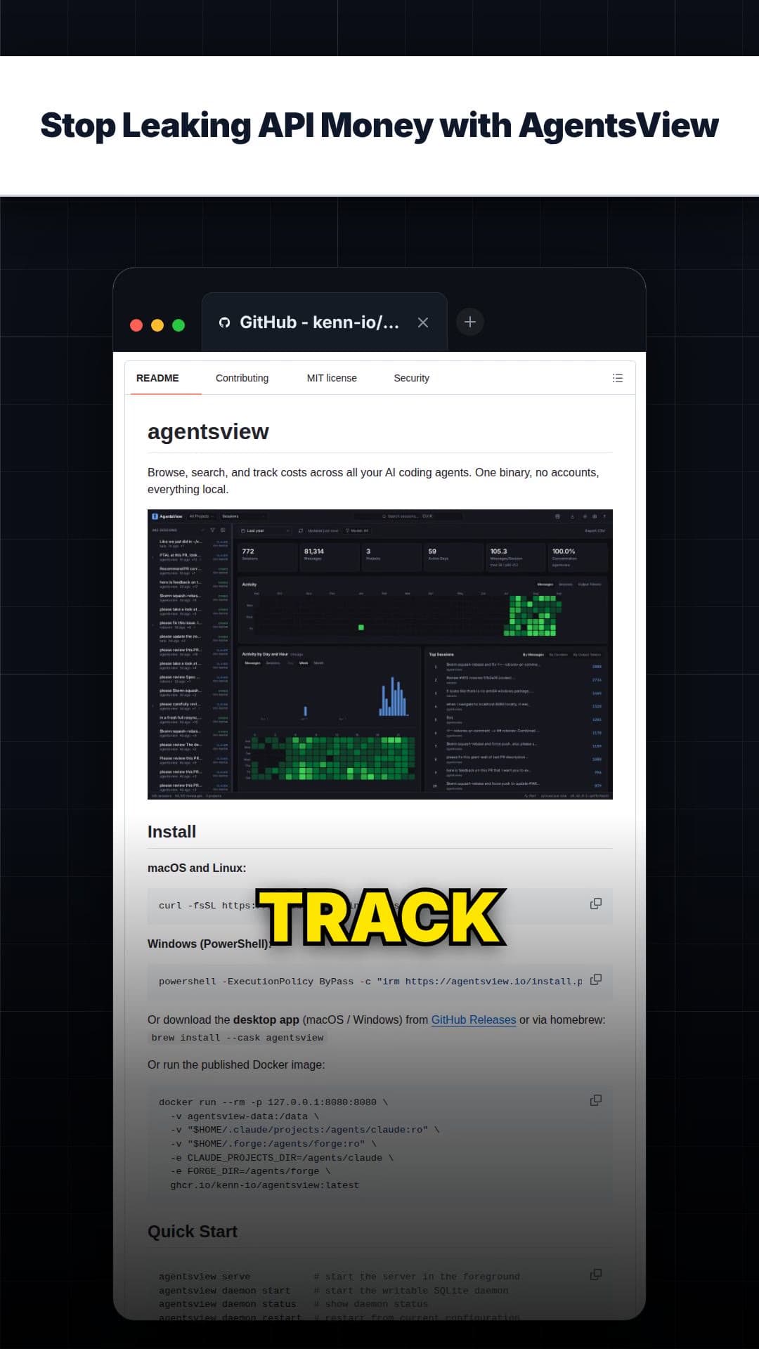 Stop Leaking API Money with AgentsView — repo signal thumbnail