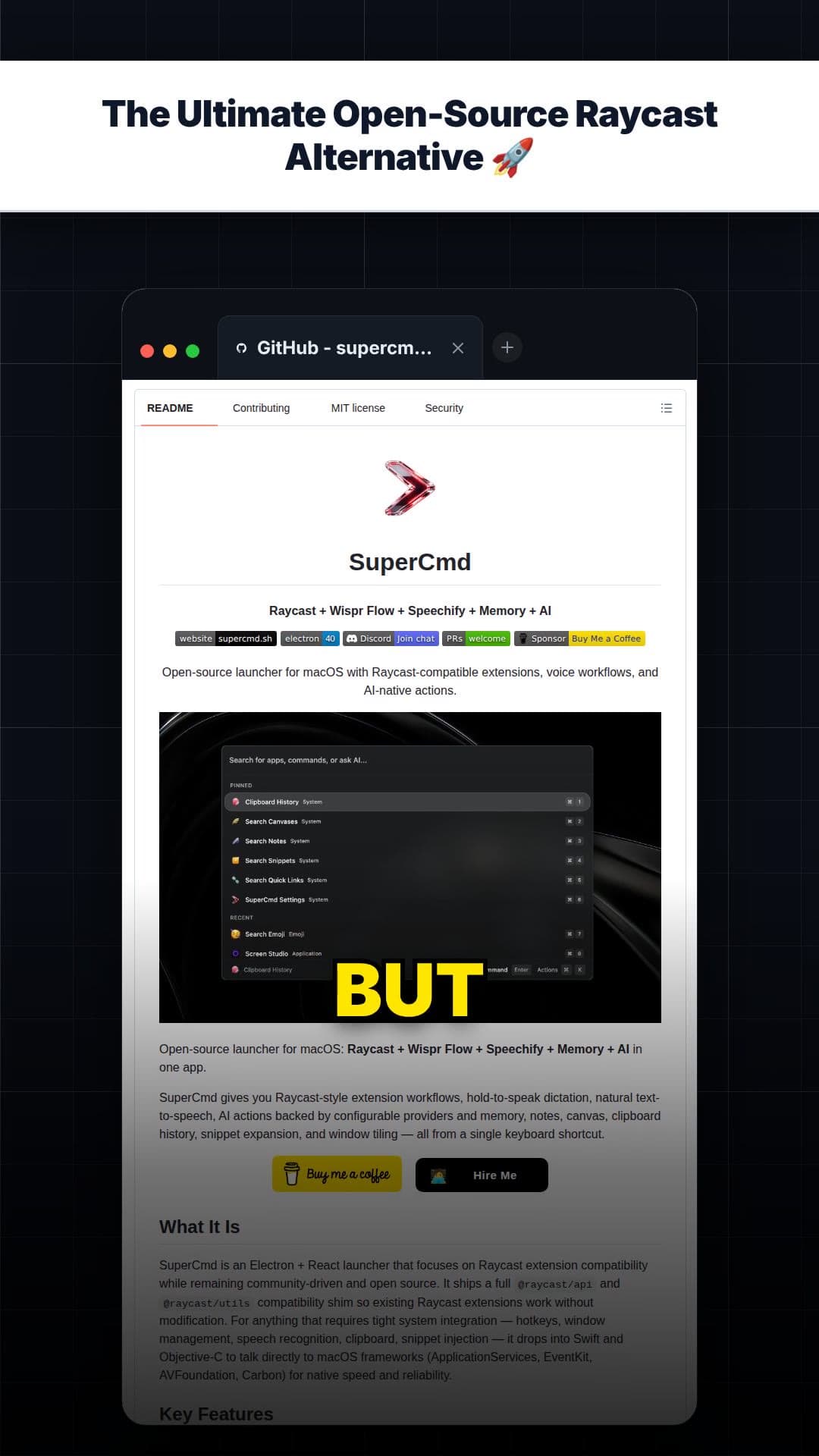 The Ultimate Open-Source Raycast Alternative 🚀 — repo signal thumbnail