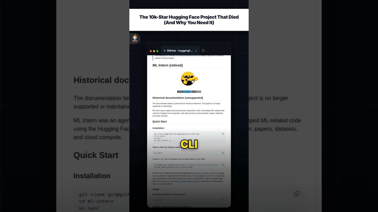 Proyek Hugging Face dengan 10 Ribu Bintang yang Mati (dan Mengapa Anda Membutuhkannya) — repo signal thumbnail