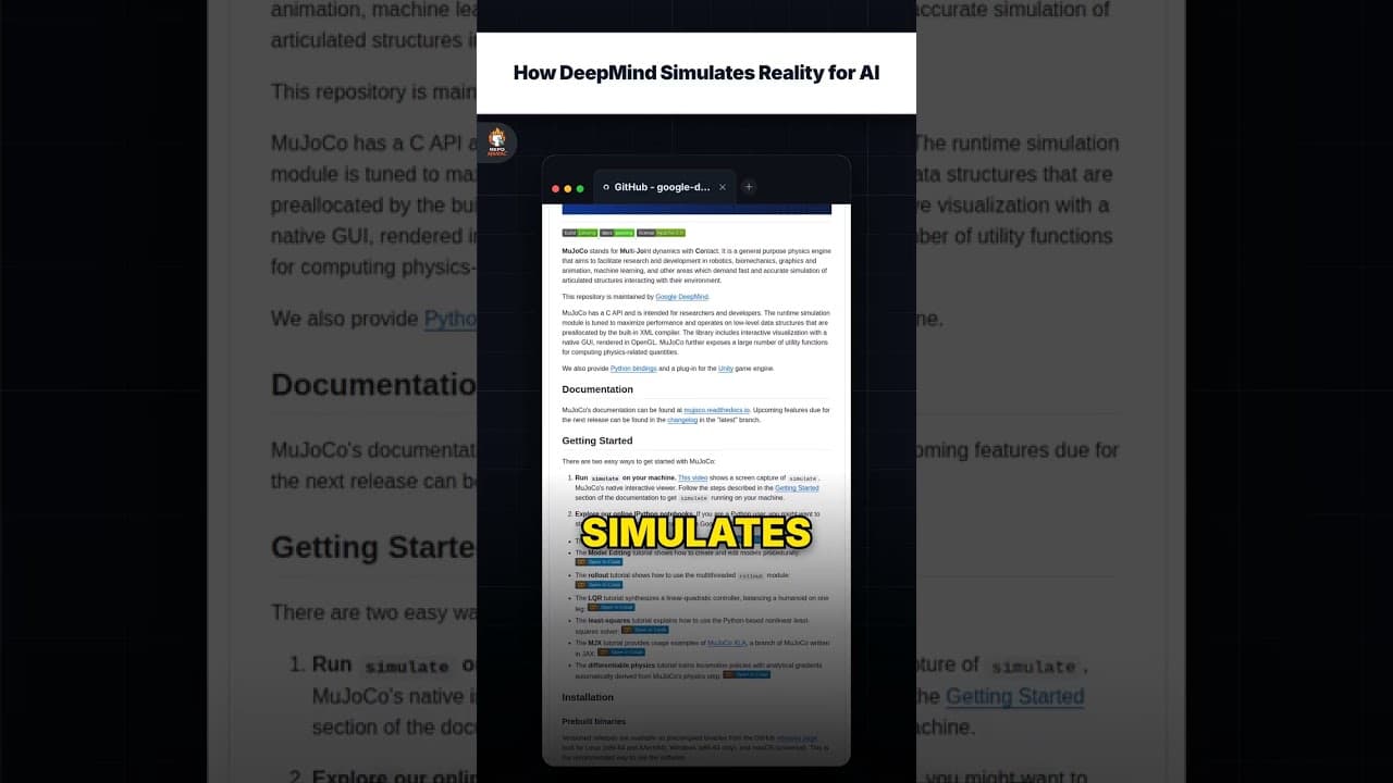 Bagaimana DeepMind Mensimulasikan Realitas untuk AI — repo signal thumbnail