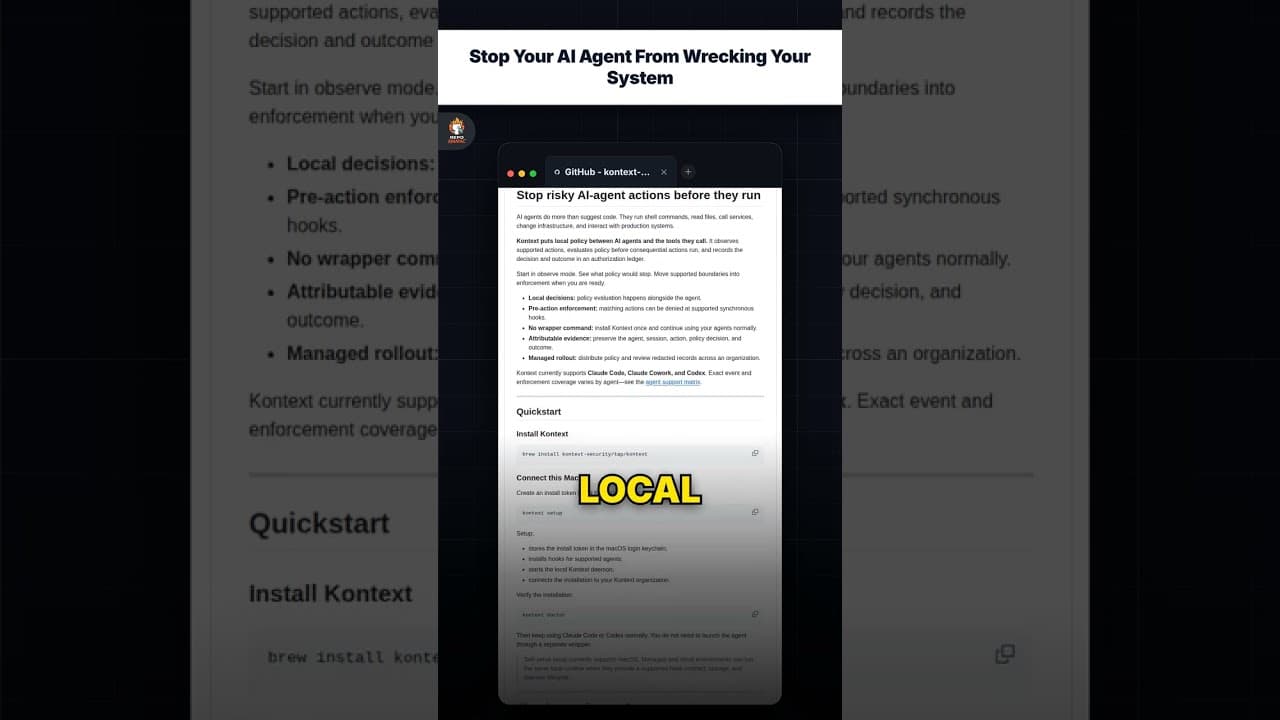 Hentikan AI Agent Anda Merusak Sistem Anda — repo signal thumbnail