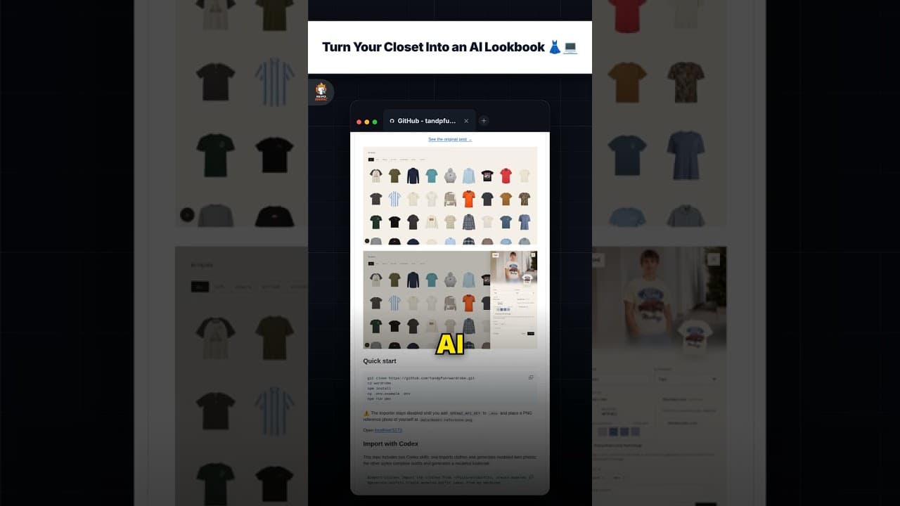 अपनी अलमारी को AI Lookbook में बदलें 👗💻 — repo signal thumbnail