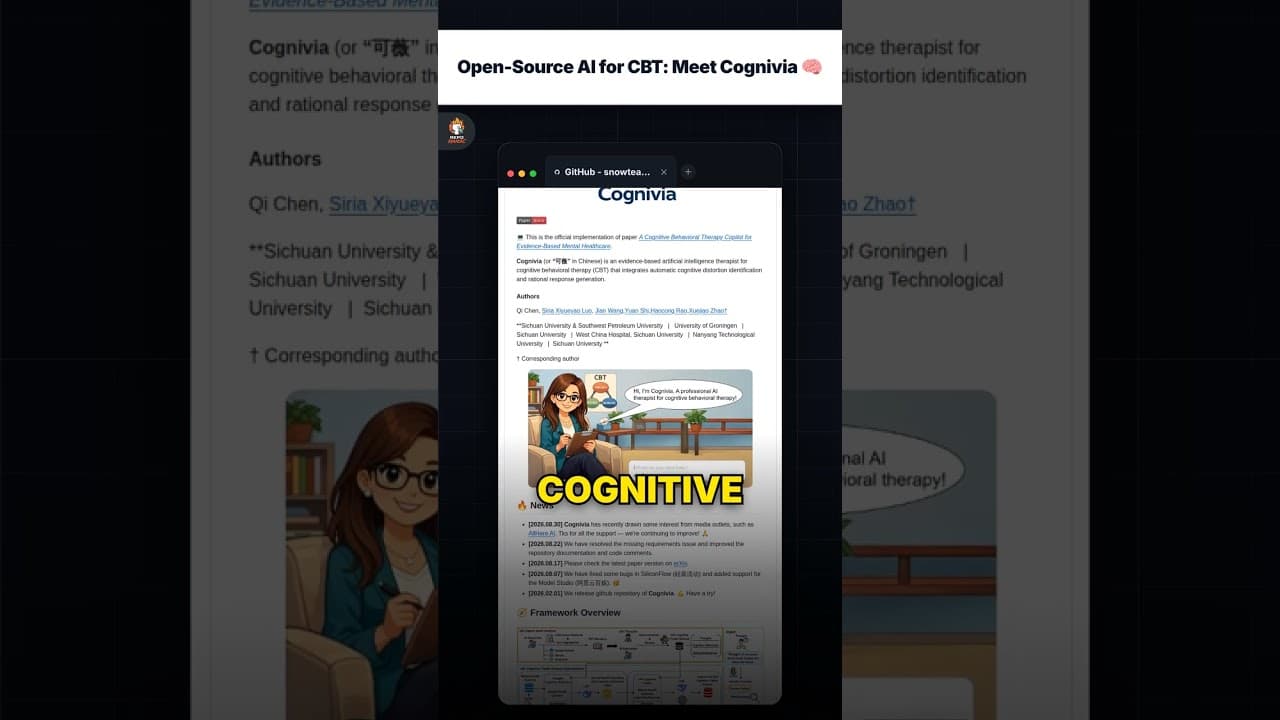 AI Sumber Terbuka untuk CBT: Kenalkan Cognivia 🧠 — repo signal thumbnail