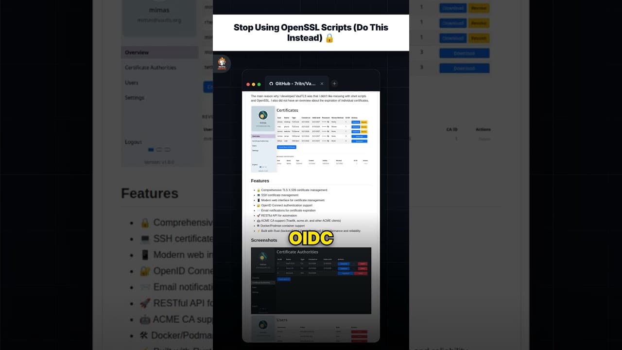 Berhenti Menggunakan Skrip OpenSSL (Lakukan Ini Sebagai Gantinya) 🔒 — repo signal thumbnail