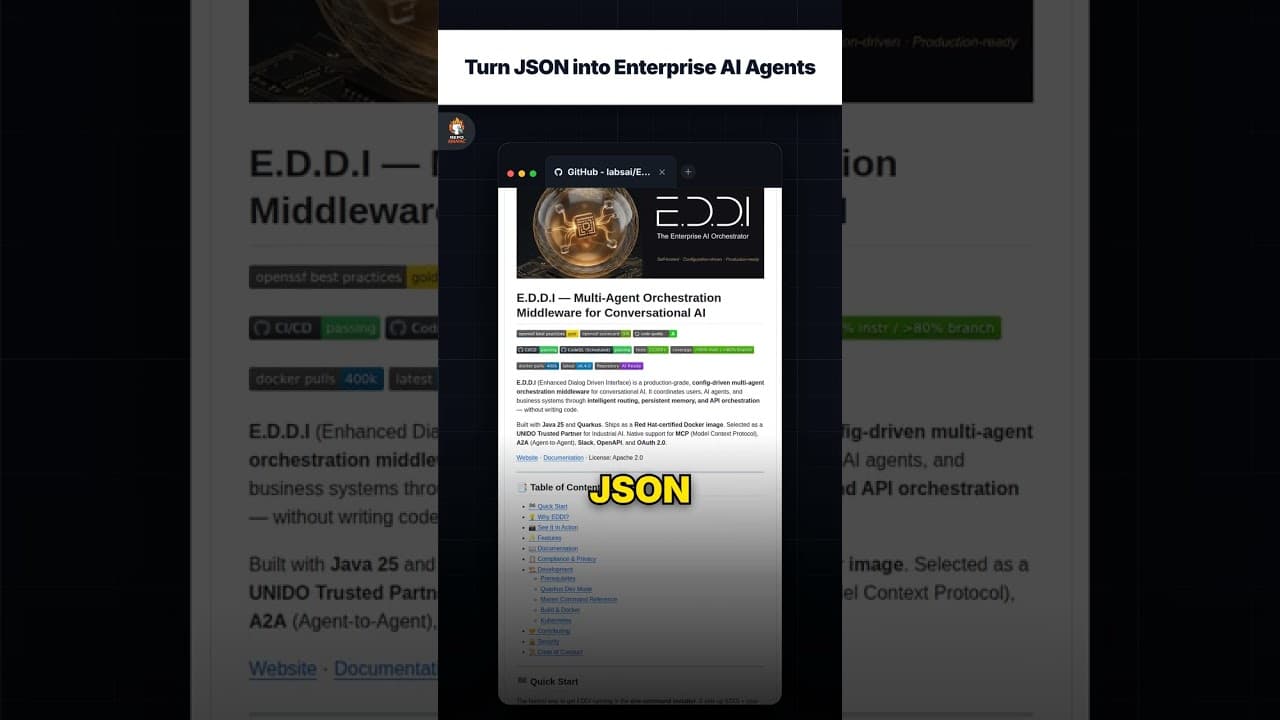 Ubah JSON menjadi Agen AI Enterprise — repo signal thumbnail