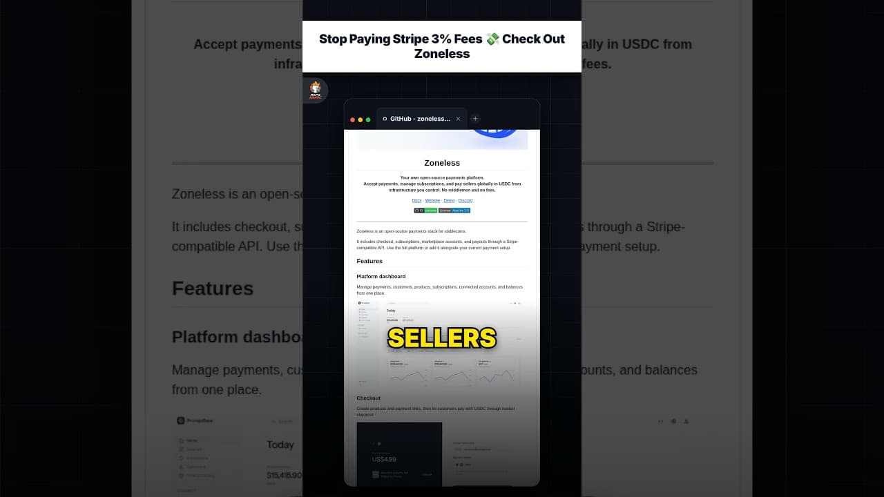 Stripe को 3% फीस देना बंद करें 💸 Zoneless को देखें — repo signal thumbnail