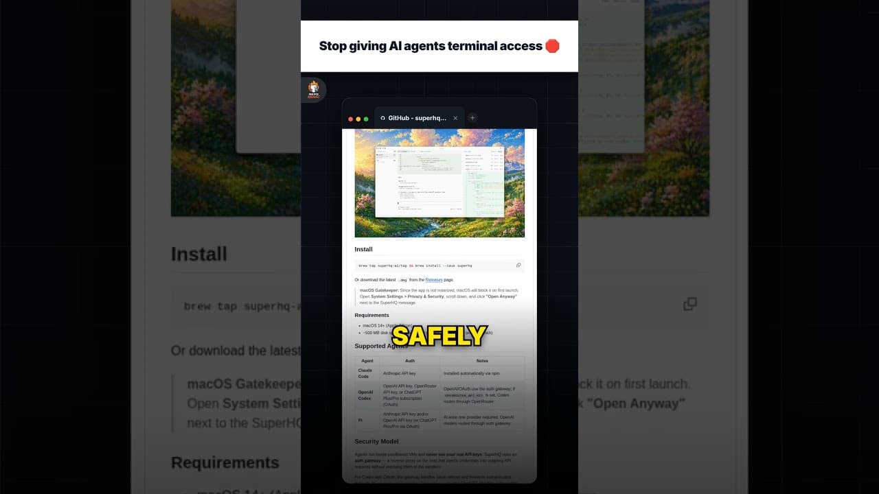 Hentikan memberikan akses terminal kepada agen AI 🛑 — repo signal thumbnail