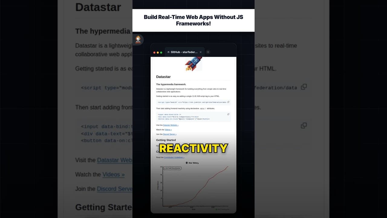 Build Real-Time Web Apps Without JS Frameworks! — repo signal thumbnail