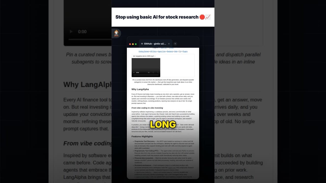 स्टॉक रिसर्च के लिए बेसिक AI का उपयोग बंद करें 🛑📈 — repo signal thumbnail