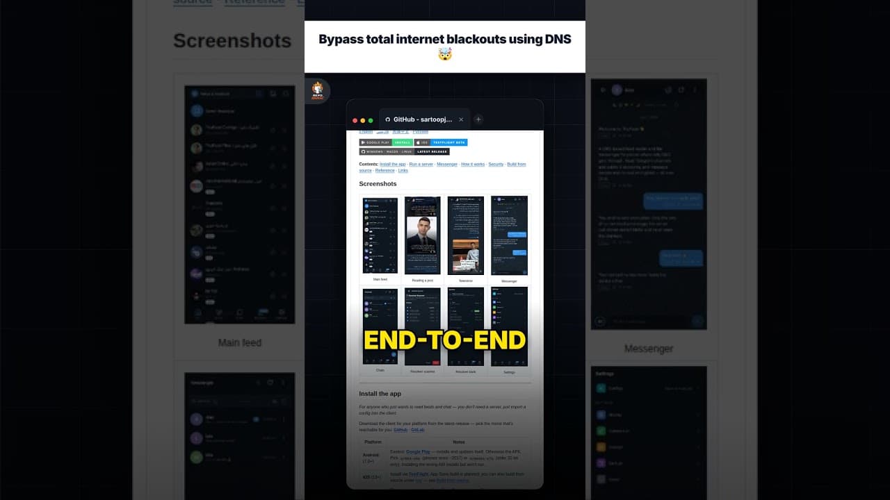 Melewati pemblokiran internet total menggunakan DNS 🤯 — repo signal thumbnail