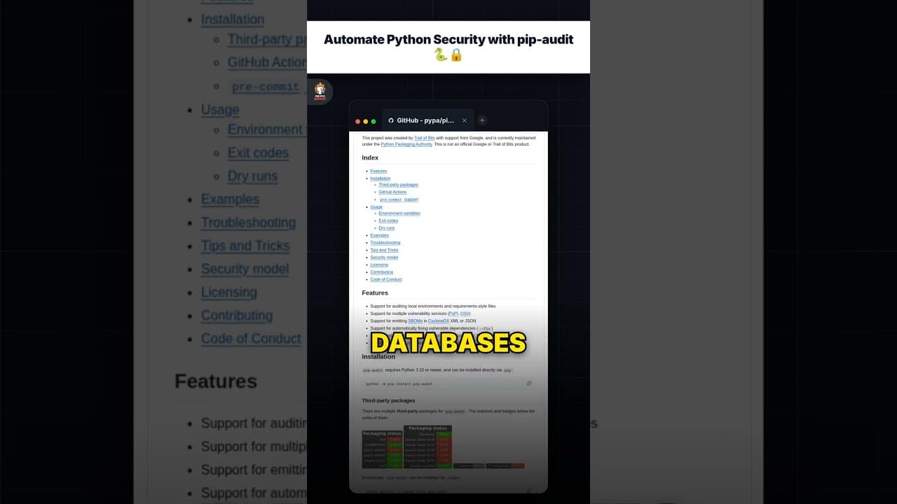 Otomatiskan Keamanan Python dengan pip-audit 🐍🔒 — repo signal thumbnail